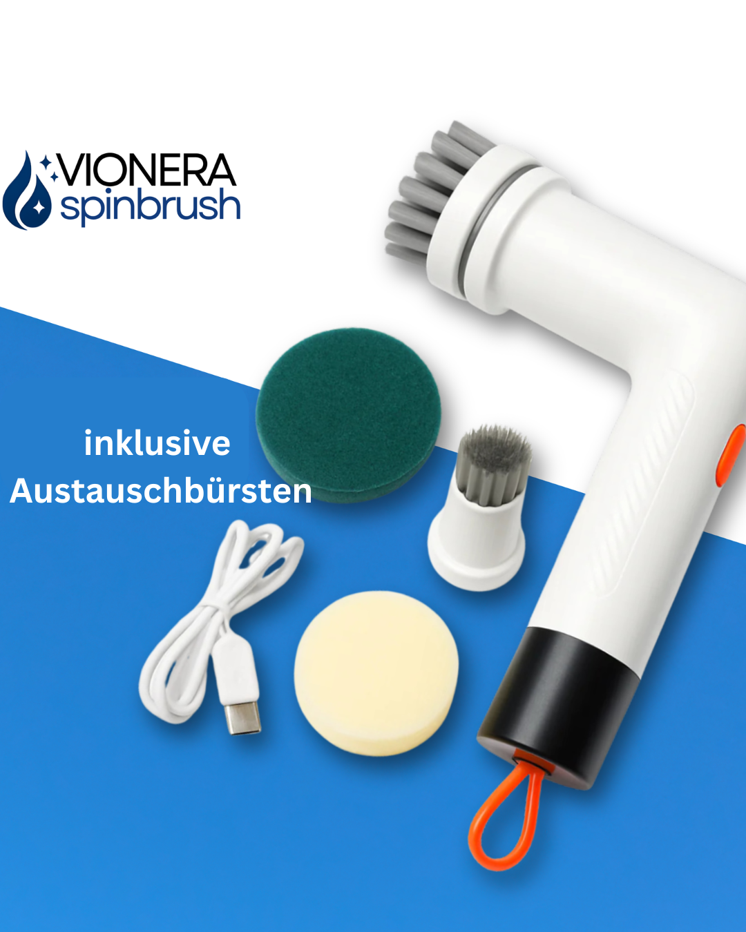 VIONERA SpinBrush™ – Kraftvolle Reinigung ohne Schrubben
